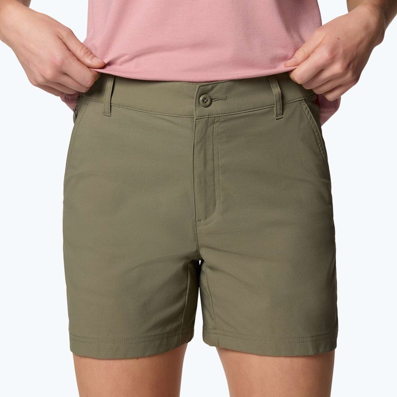 Spodenki trekkingowe damskie Columbia Leslie Falls Short II stone green 5