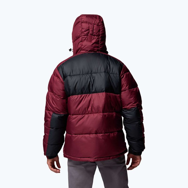 Kurtka ocieplana męska Columbia Pike Lake II Hooded rich wine/black 3