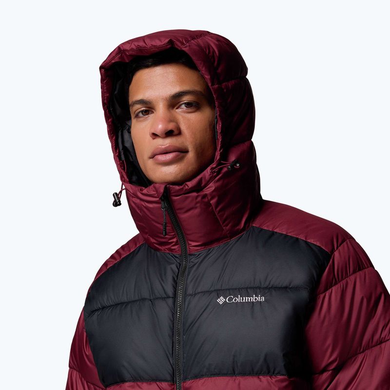Kurtka ocieplana męska Columbia Pike Lake II Hooded rich wine/black 6