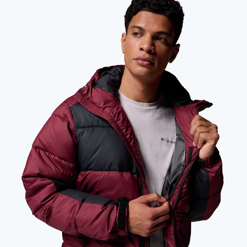 Kurtka ocieplana męska Columbia Pike Lake II Hooded rich wine/black 8
