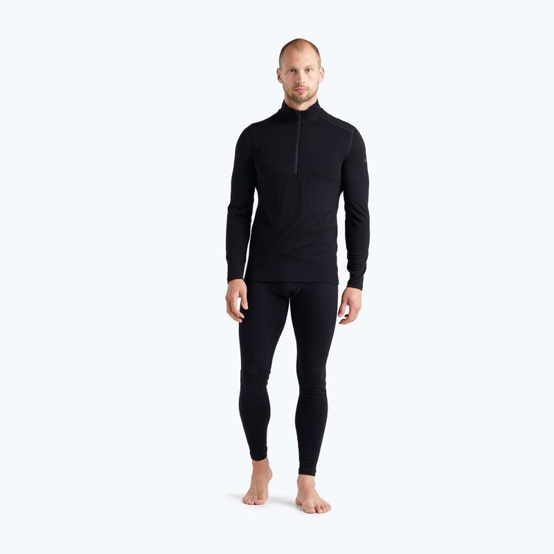 Bluza termoaktywna męska icebreaker 260 Tech LS Half Zip black 2