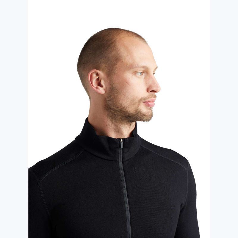 Bluza termoaktywna męska icebreaker 260 Tech LS Half Zip black 4