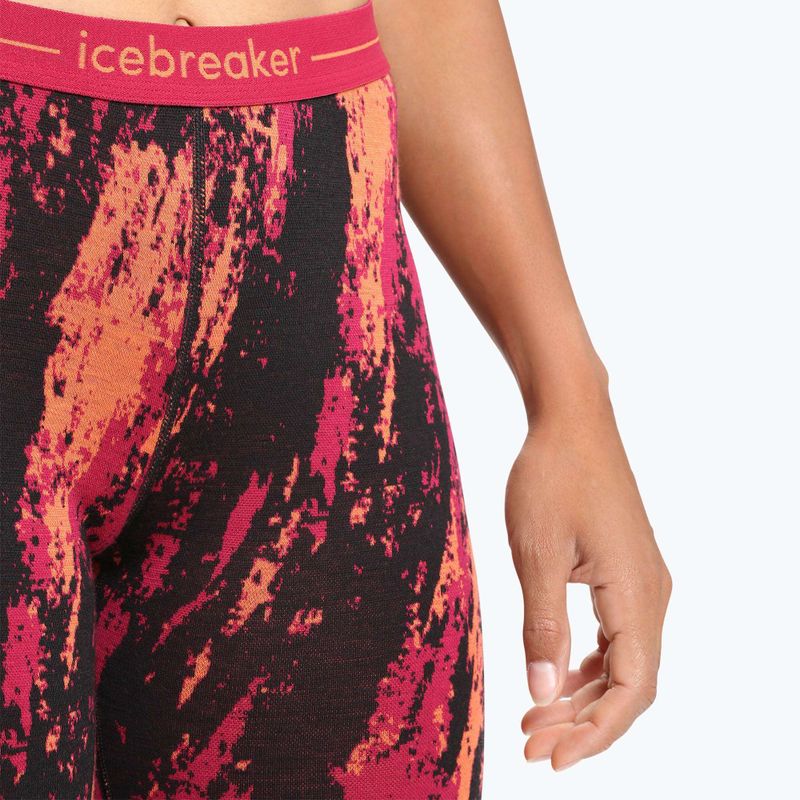Spodnie termoaktywne damskie icebreaker 250 Vertex Sedimentary cherry/flash/black/j 4