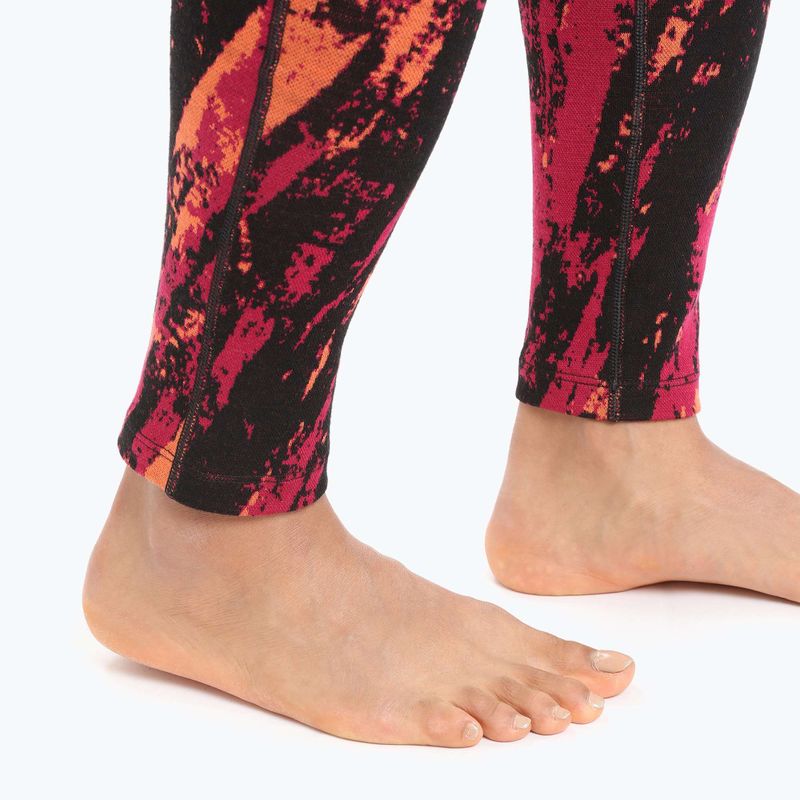Spodnie termoaktywne damskie icebreaker 250 Vertex Sedimentary cherry/flash/black/j 5