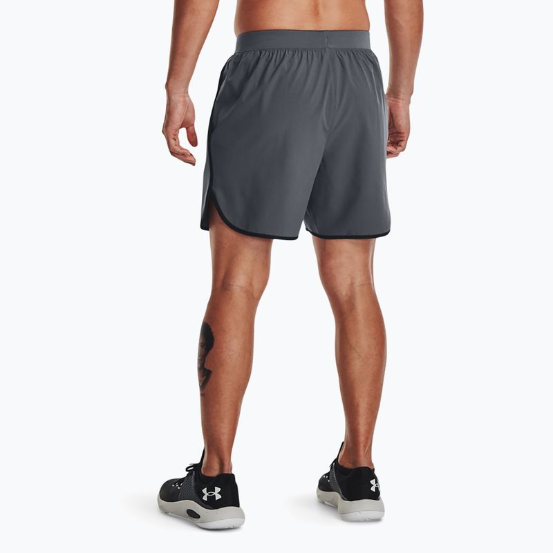 Spodenki treningowe męskie Under Armour Hiit Woven 6in pitch gray/black 3