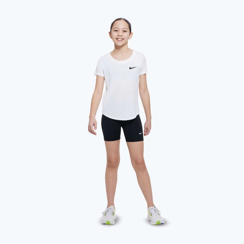 Spodenki dziecięce Nike Pro Dri-Fit 5" carbon black/white 2