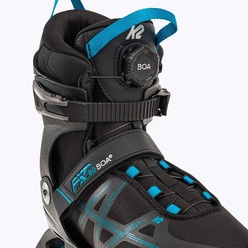 Rolki męskie K2 F.I.T. 80 Pro black/blue 5