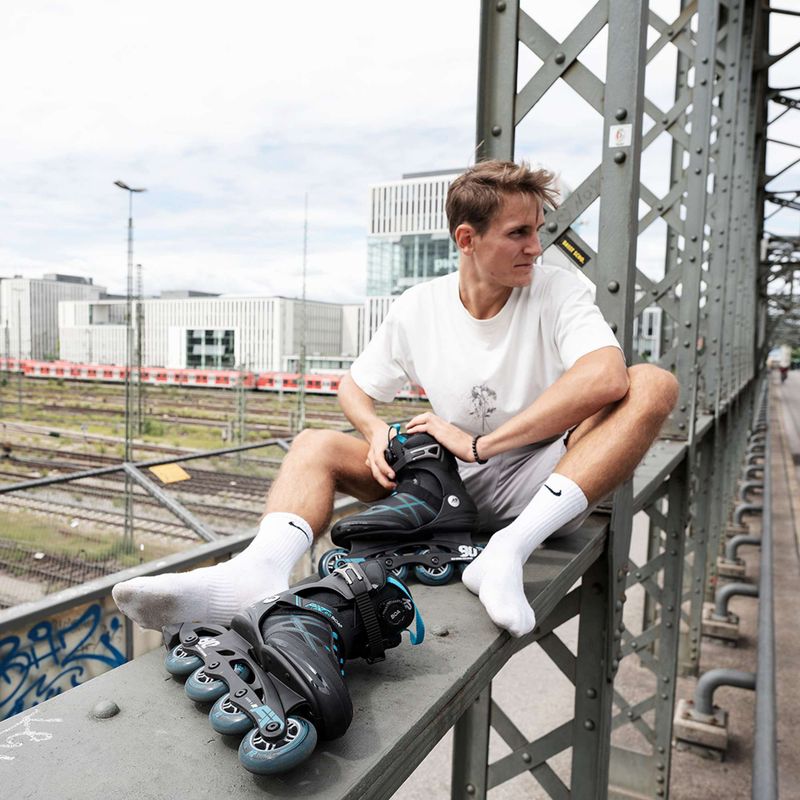 Rolki męskie K2 F.I.T. 80 Pro black/blue 9