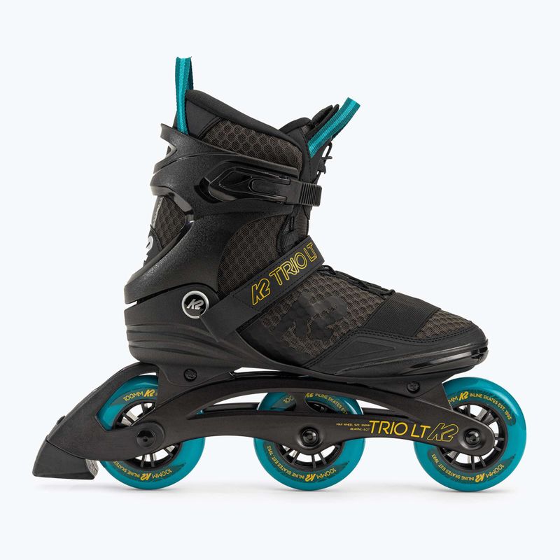 Rolki męskie K2 Trio LT 100 black/orange 2