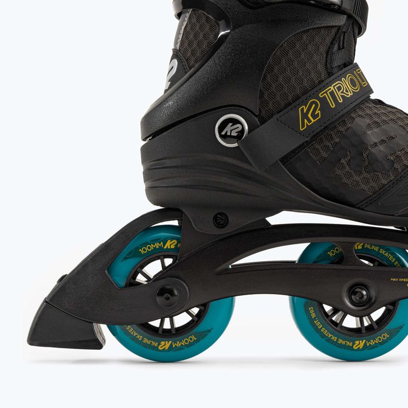 Rolki męskie K2 Trio LT 100 black/orange 7