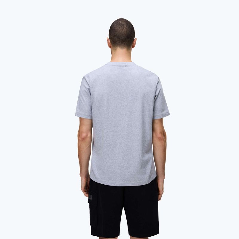 Koszulka męska Napapijri S-Box Logo light grey melange 2