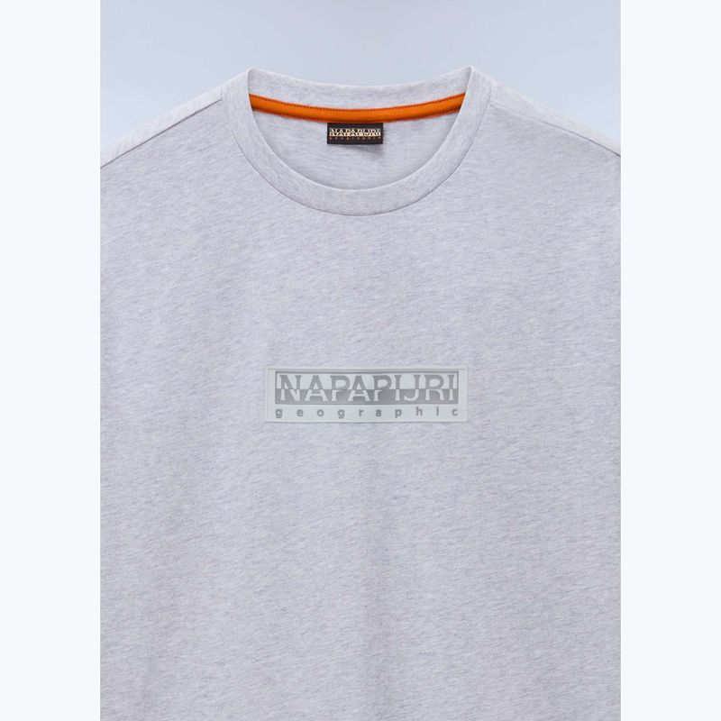 Koszulka męska Napapijri S-Box Logo light grey melange 6
