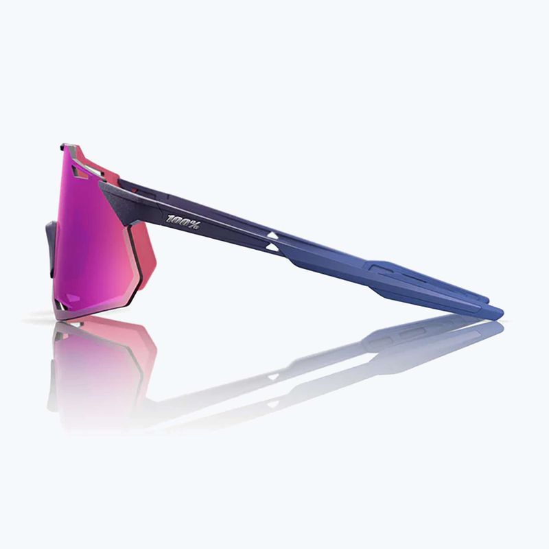 Okulary przeciwsłoneczne 100% Hypercraft XS satin storm metallic/purple mirror 2