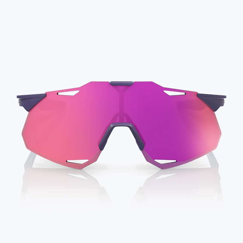 Okulary przeciwsłoneczne 100% Hypercraft XS satin storm metallic/purple mirror 4
