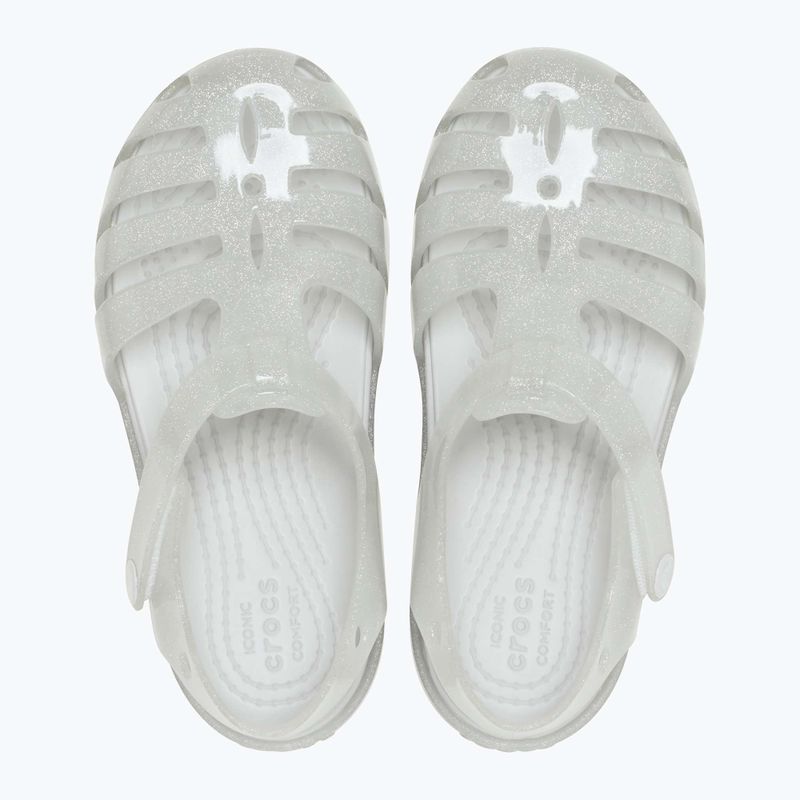 Sandały dziecięce Crocs Isabella Glitter silver glitter 8