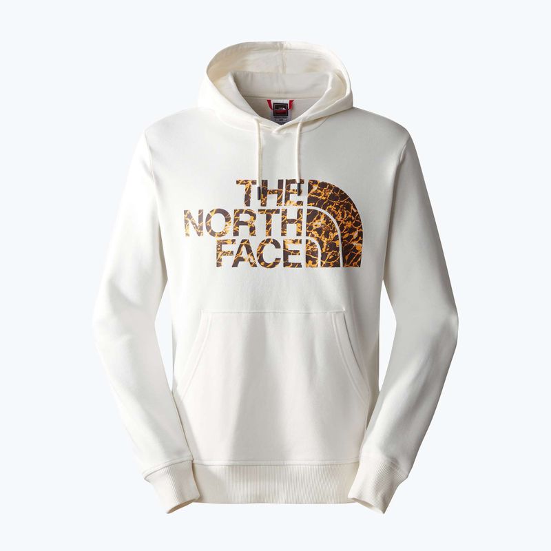 Bluza męska The North Face Standard Hoodie gardenia white/coal brown water distortion print 4