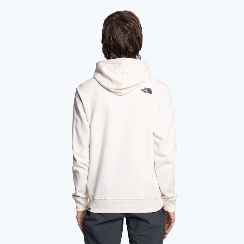 Bluza męska The North Face Standard Hoodie gardenia white/coal brown water distortion print 2
