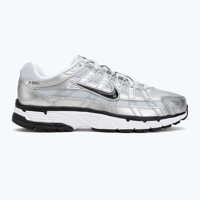 Buty damskie Nike P-6000 white/metallic silver/black 2
