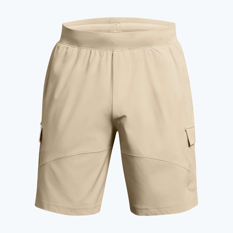 Spodenki treningowe męskie Under Armour Stretch Woven Cargo khaki base/black 5
