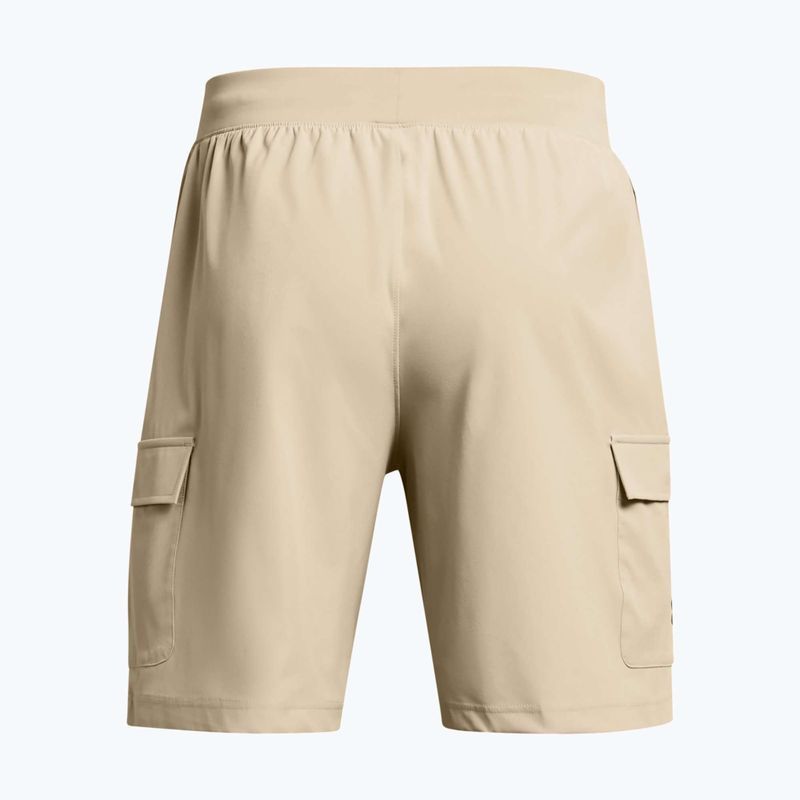 Spodenki treningowe męskie Under Armour Stretch Woven Cargo khaki base/black 6