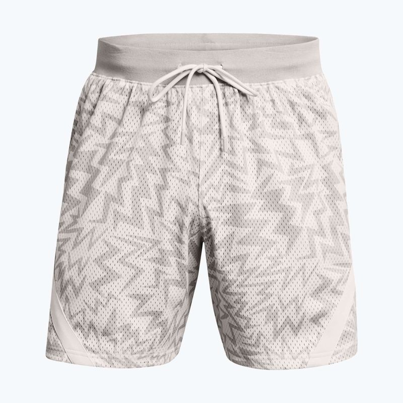 Spodenki koszykarskie męskie Under Armour Curry Mesh Short white clay/mod gray 2