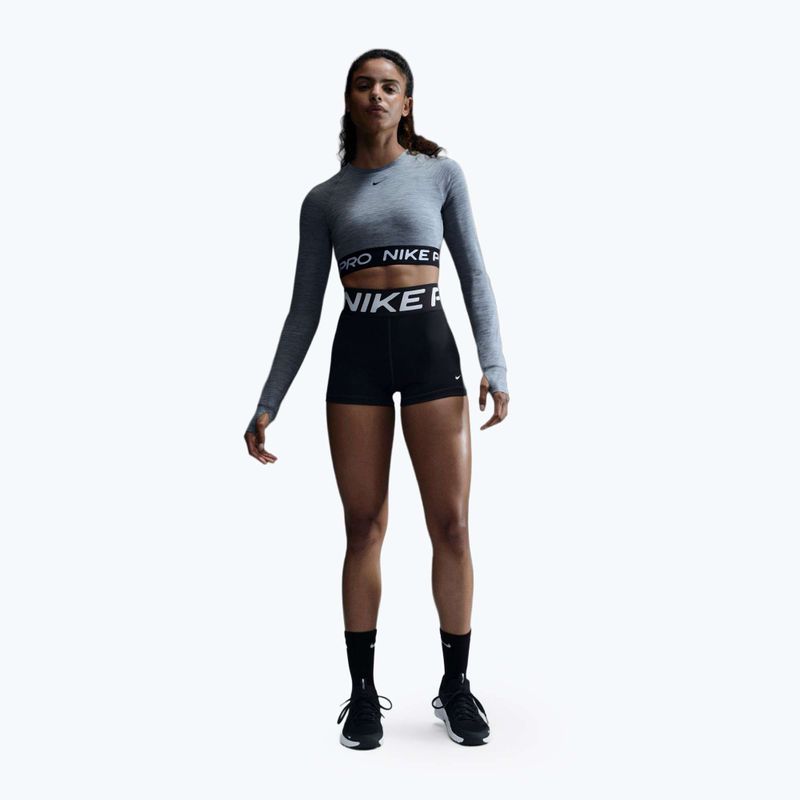 Top treningowy longsleeve damski Nike Pro 365 Dri-Fit smoke grey/heather 2