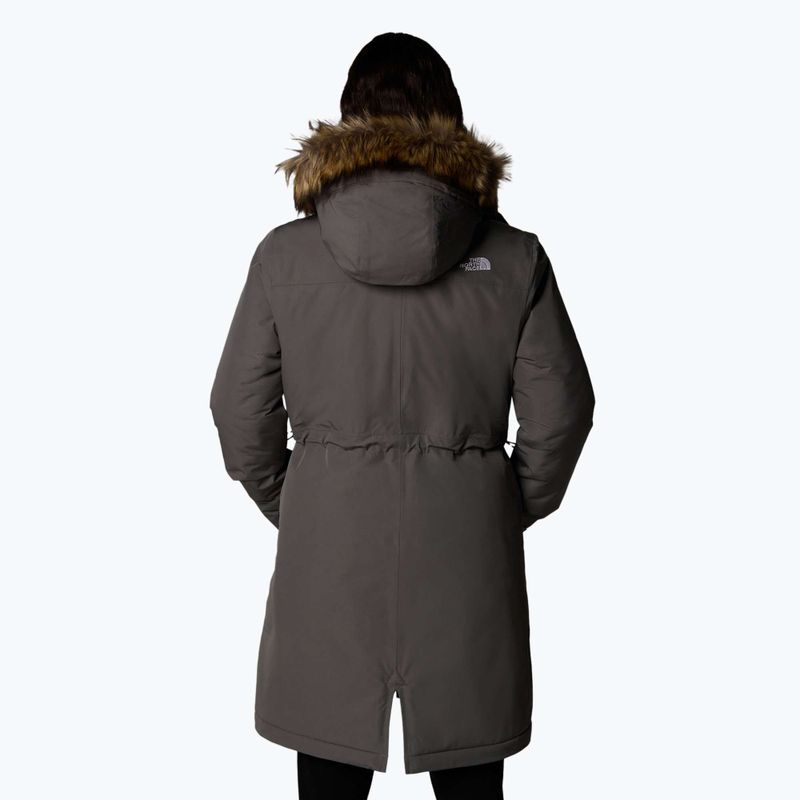 Płaszcz puchowy damski The North Face Zaneck Parka smoked pearl 3