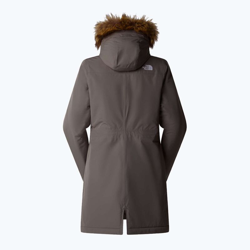Płaszcz puchowy damski The North Face Zaneck Parka smoked pearl 6