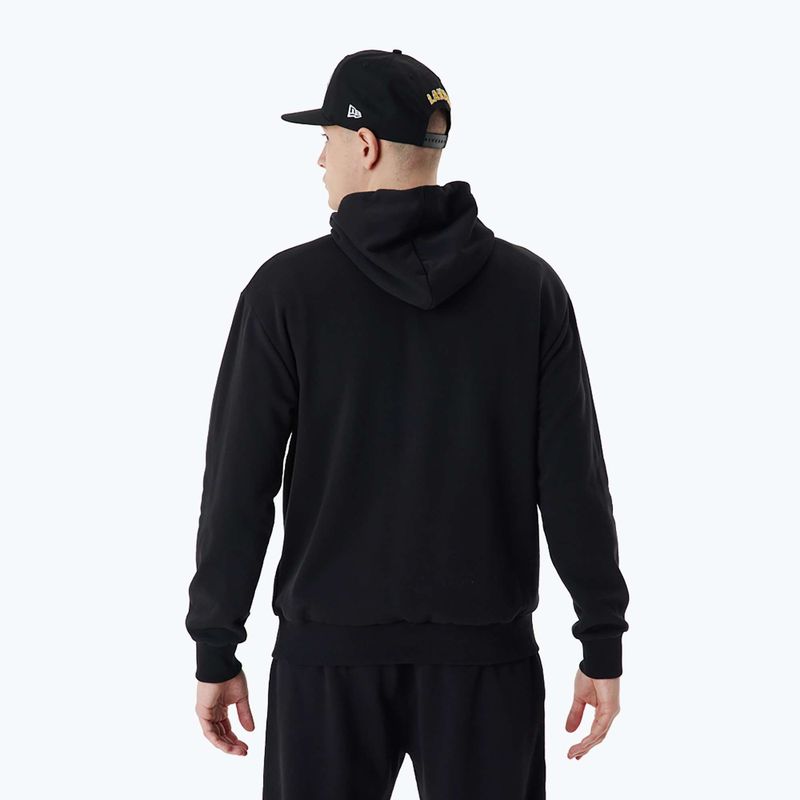 Bluza męska New Era Team Script OS Hoody Los Angeles Lakers black 2