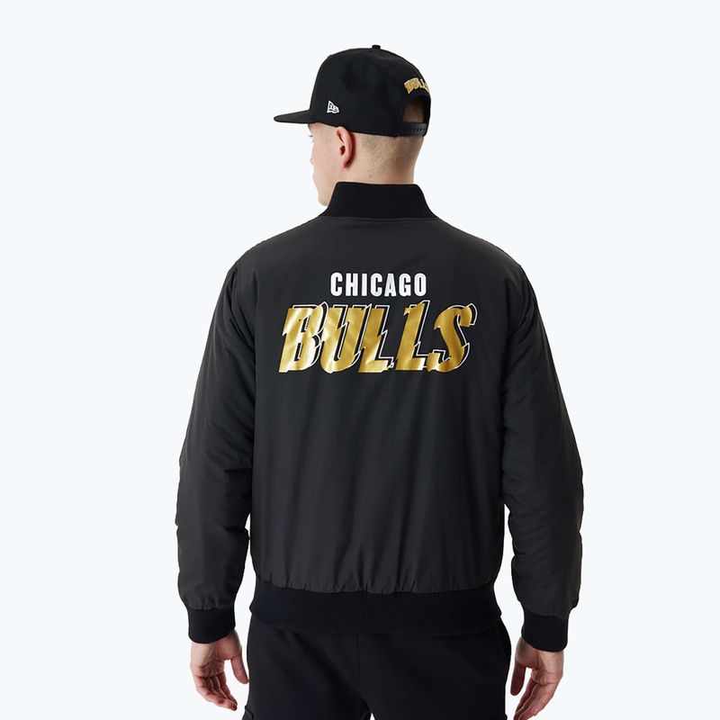 Kurtka męska New Era NBA Script BP Bomber Chicago Bulls black 2