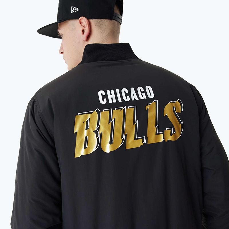Kurtka męska New Era NBA Script BP Bomber Chicago Bulls black 4