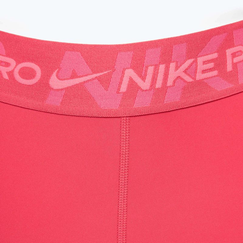 Spodenki treningowe damskie Nike Pro Mid Rise 3" aster pink/pinksicle/hot punch/white 3