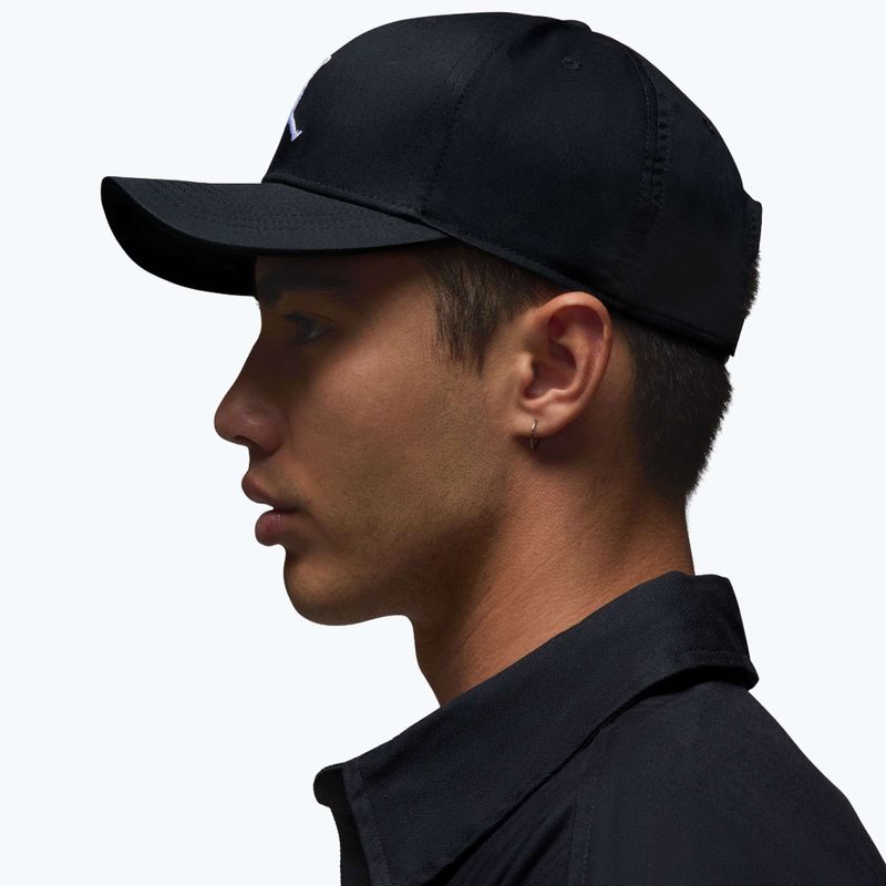 Czapka z daszkiem  Jordan Rise Structured Curved-Bill black/white 6