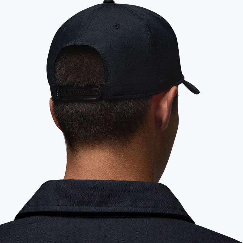 Czapka z daszkiem  Jordan Rise Structured Curved-Bill black/white 8