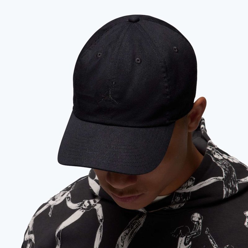 Czapka z daszkiem  Jordan Club Unstructured Curved-Bill black/black 8