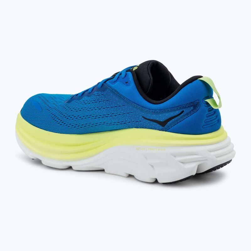 Buty do biegania męskie HOKA Bondi 8 electric cobalt/lettuce 3
