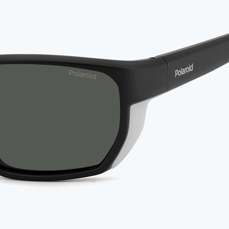 Okulary przeciwsłoneczne męskie Polaroid PLD 7057/S matte black/grey polarized 6