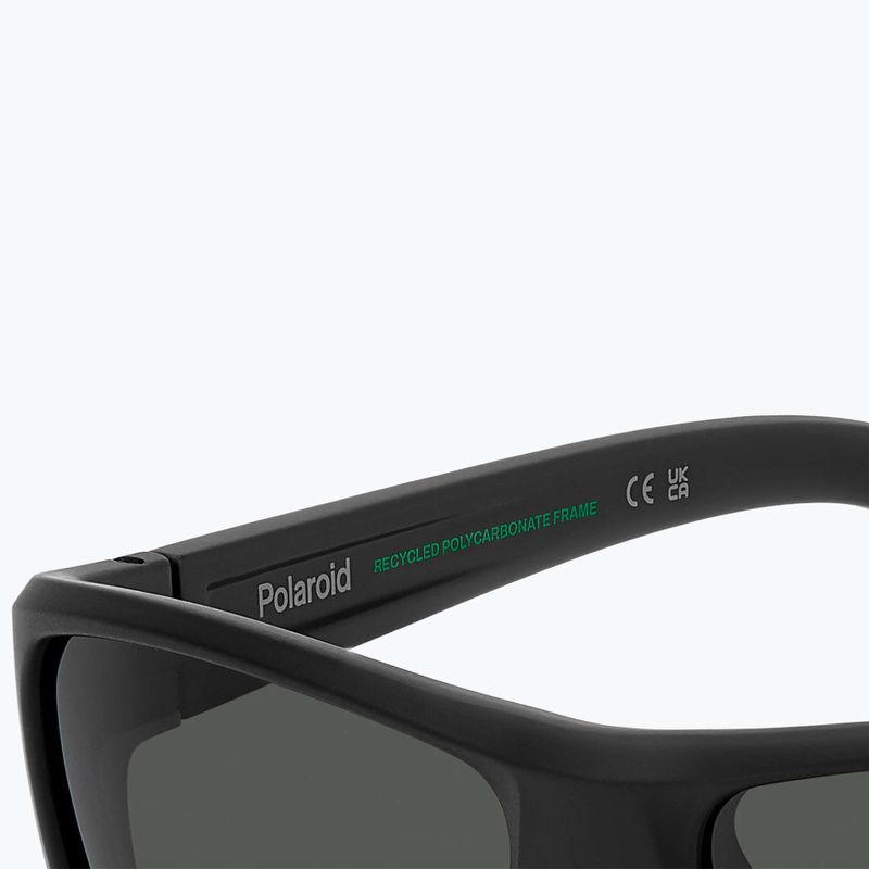 Okulary przeciwsłoneczne męskie Polaroid PLD 7057/S matte black/grey polarized 8