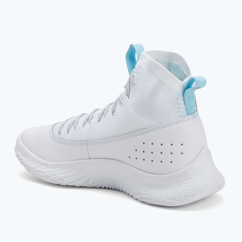 Buty do koszykówki Under Armour CURRY 4 FLOTRO white/stream/metallic silver 3