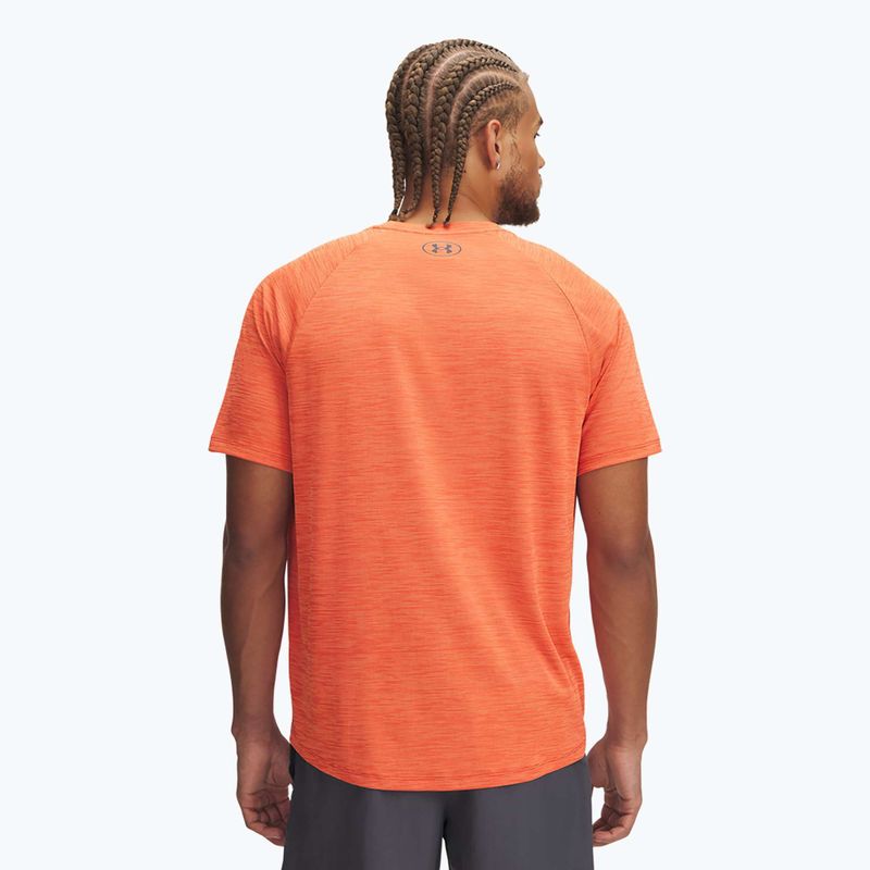 Koszulka treningowa męska Under Armour Tech Textured fire/ares red/castlerock 2