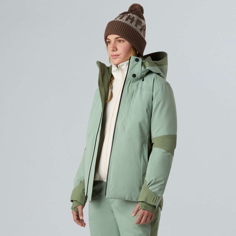 Kurtka narciarska damska The North Face Lenado slate moss/bark mist 4