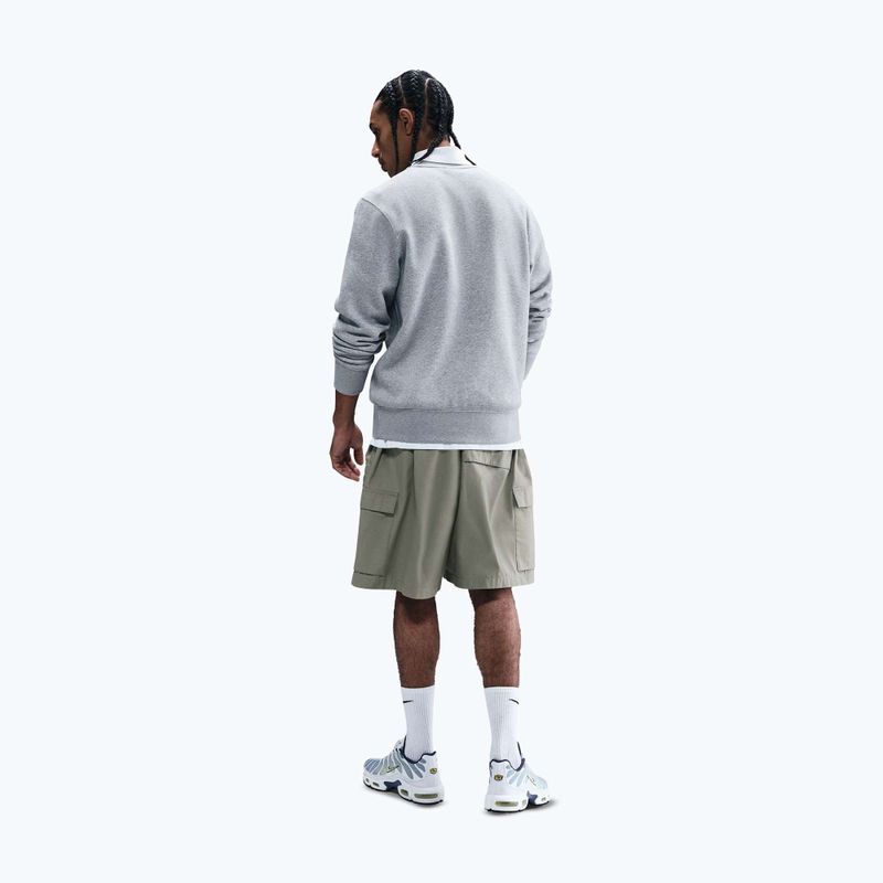 Bluza męska Nike Sportswear Club Graphic Fleece Crew dark grey heather/white 3