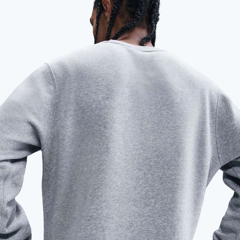 Bluza męska Nike Sportswear Club Graphic Fleece Crew dark grey heather/white 5