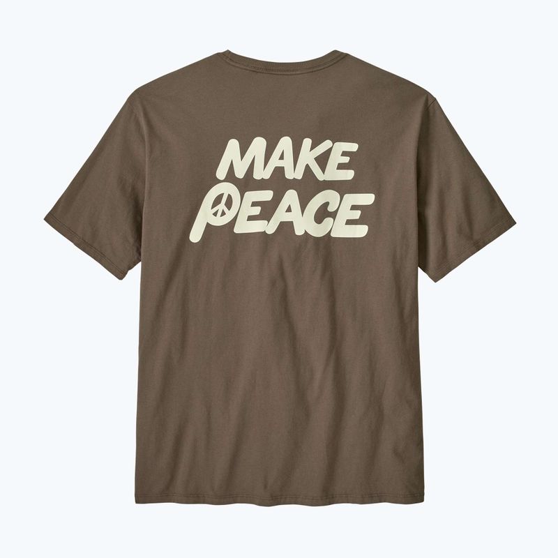 Koszulka męska Patagonia Balance Organic peace seeds/marlow brown 2