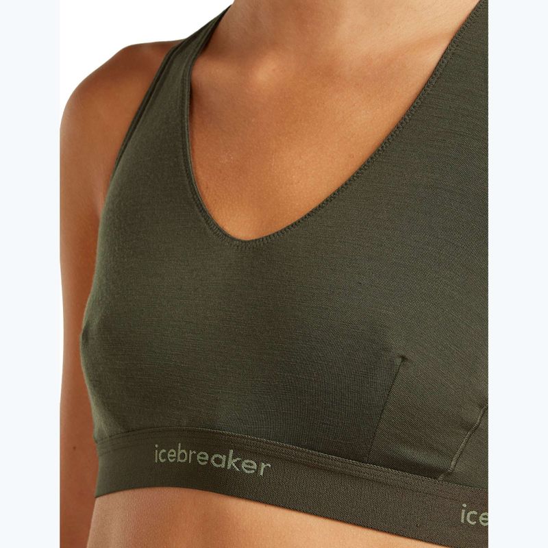 Biustonosz termoaktywny icebreaker Merino 125 Cool-Lite Sprite Racerback dark loden 4
