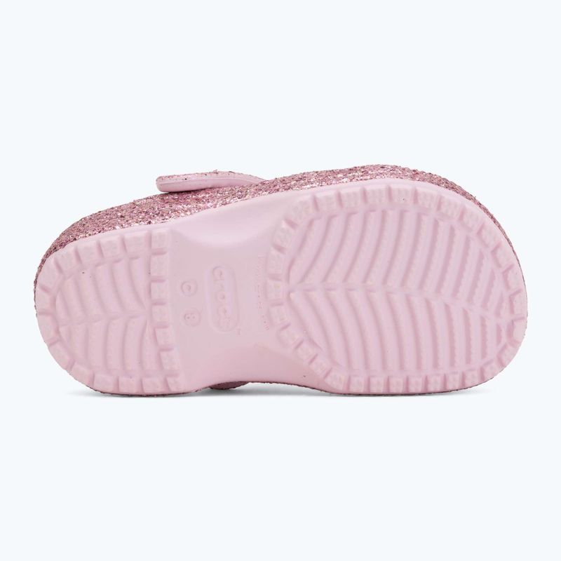 Klapki dziecięce Crocs Classic Chunky Glitter 211940 pink milk 5