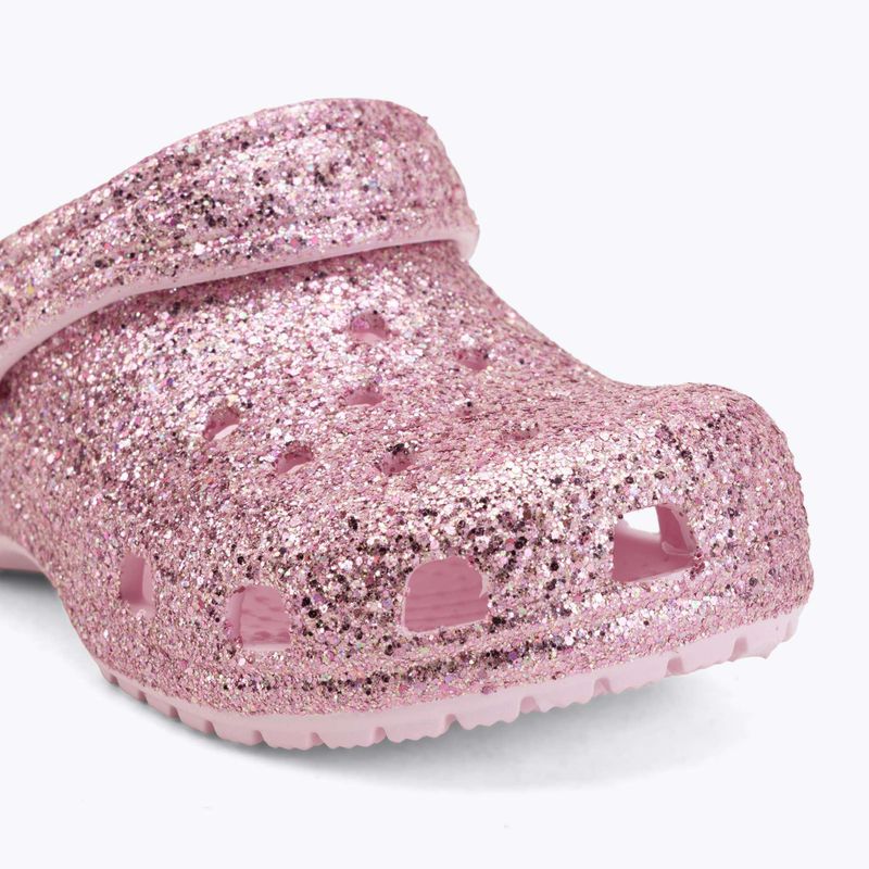 Klapki dziecięce Crocs Classic Chunky Glitter 211940 pink milk 8