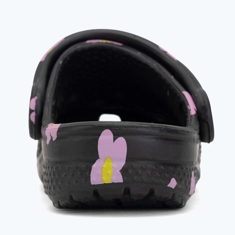 Klapki dziecięce Crocs Classic Flower 212671 black 7