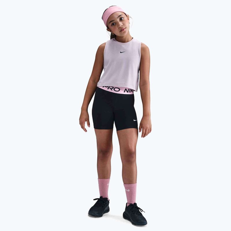 Spodenki dziecięce Nike Pro Dri-Fit 5" black/med soft pink/white 2