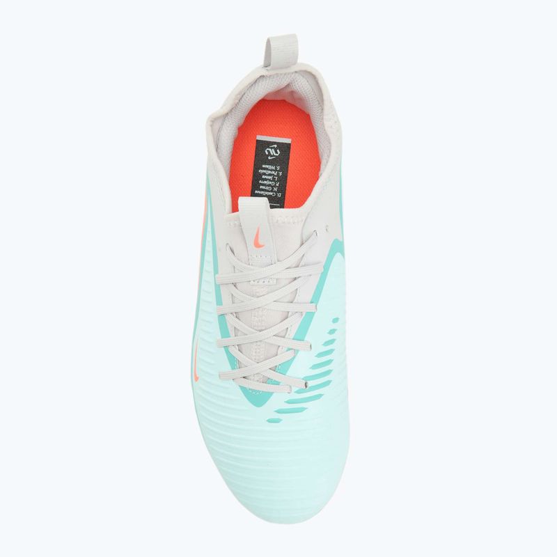Buty piłkarskie męskie Nike United Phantom 6 Low Academy Jr FG/MG pistachio frost/hyper orange 5
